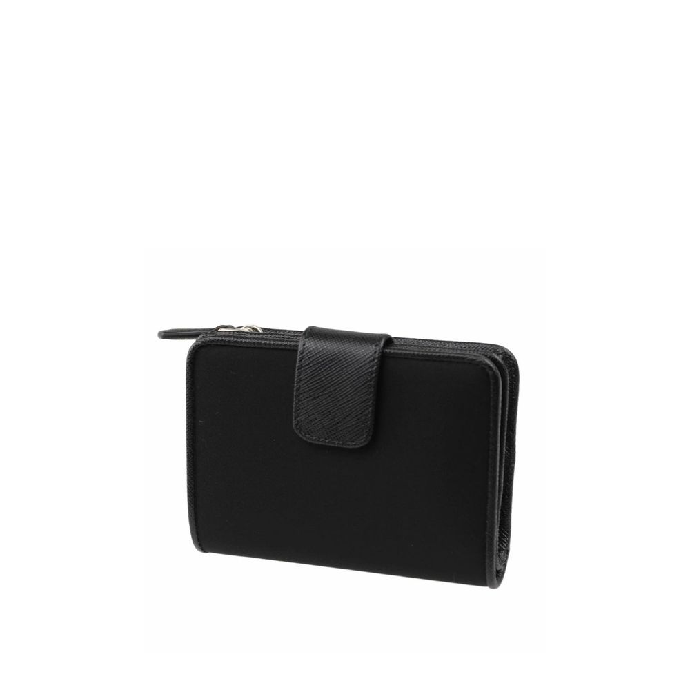 Prada Nylon and Leather French Wallet